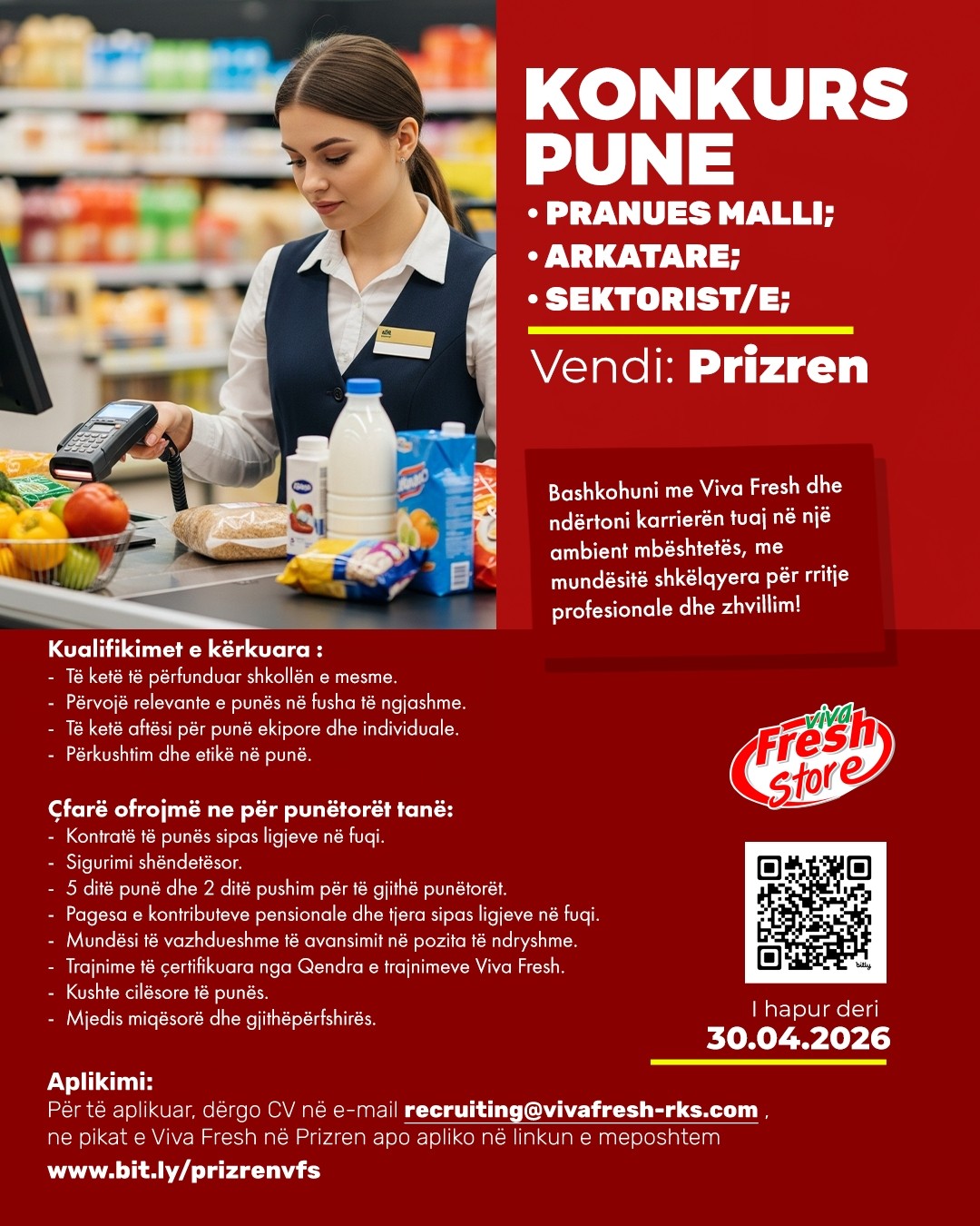 Pranues Malli, Arkatare, Sektorist/e - Prizren